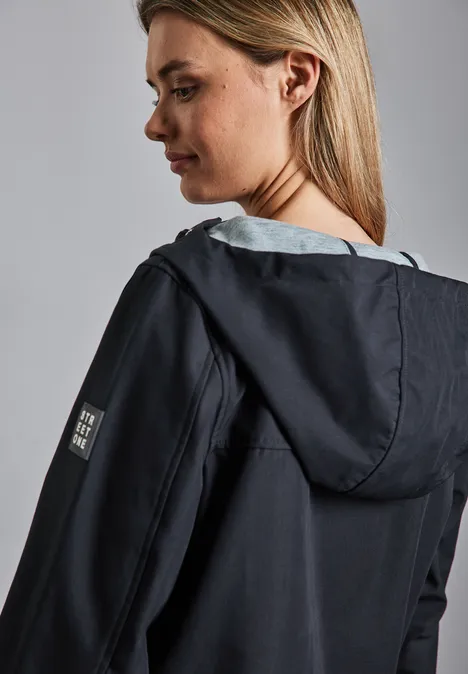 Kurzer Parka gravity blue