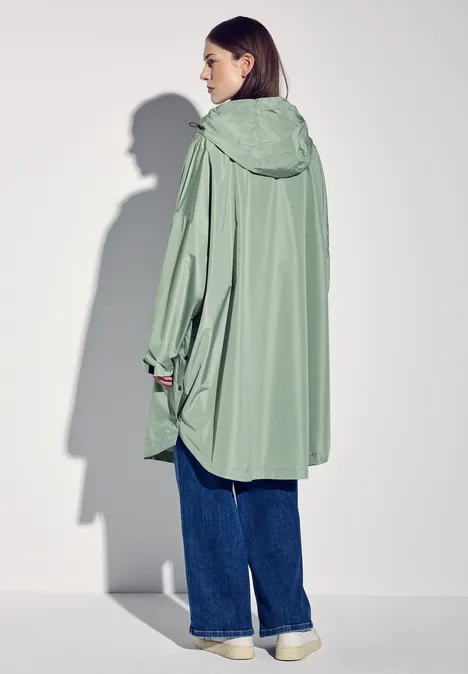 Poncho à capuche light mint green