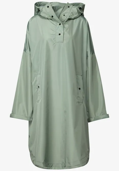 Poncho à capuche light mint green