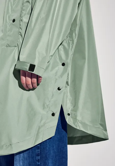Poncho à capuche light mint green