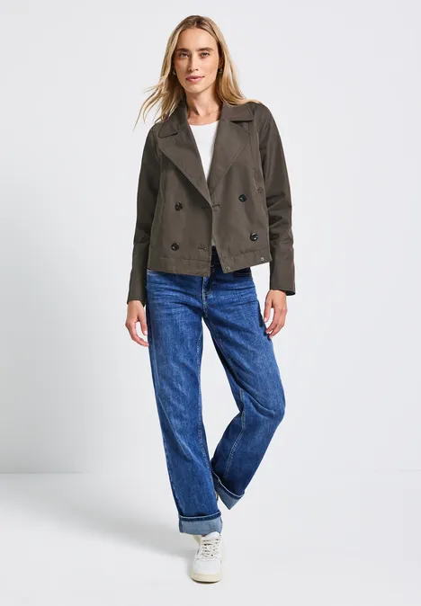 Kurzer Trenchcoat nomad brown