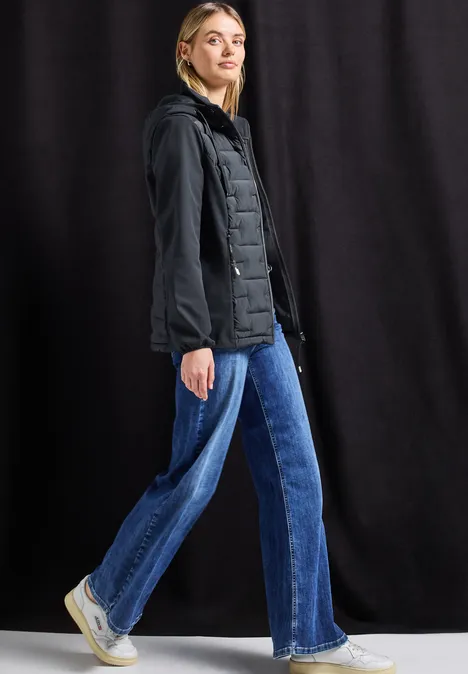 Strukturmix Softshelljacke Obsidian Blue