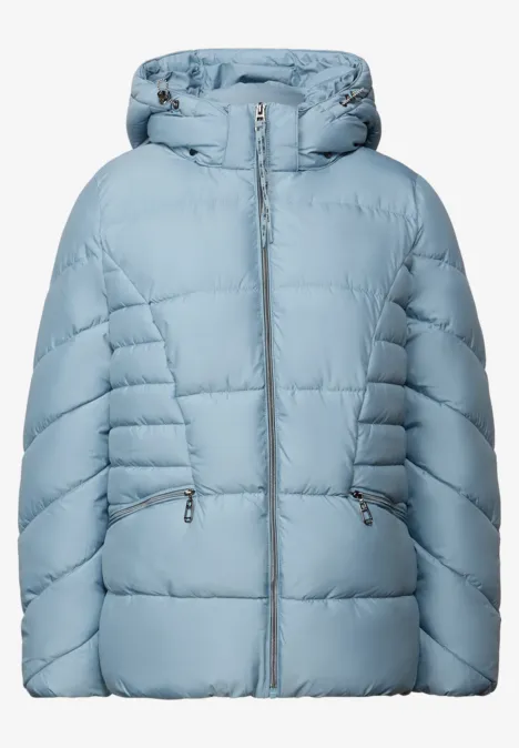 Kurze Steppjacke sterling blue