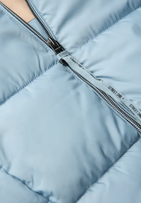 Kurze Steppjacke sterling blue