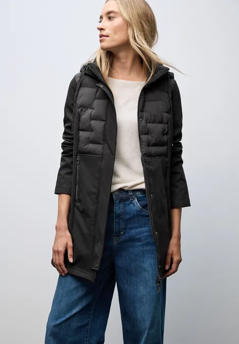 Veste softshell avec détails Black