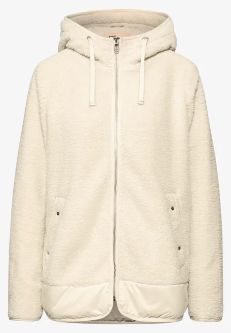 Gefütterte Teddy-Jacke pastel sand