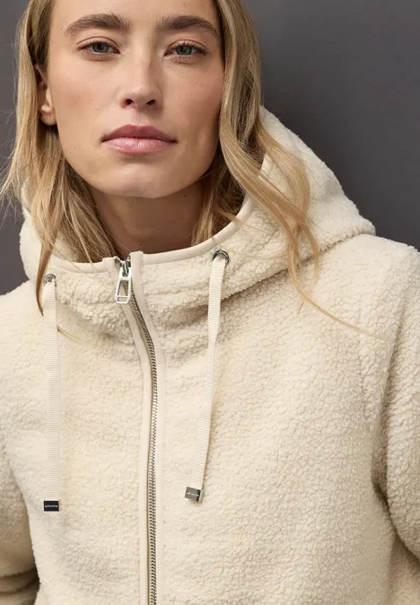 Gefütterte Teddy-Jacke pastel sand