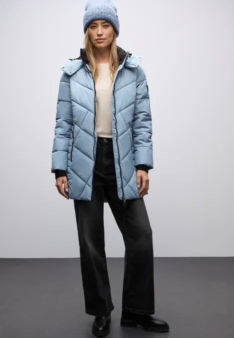 Steppjacke in Midi-Länge sterling blue Steppjacke in Midi-Länge sterling blue