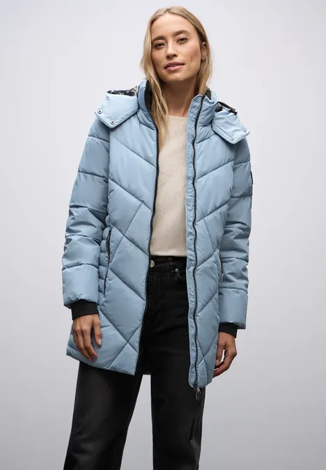 Steppjacke in Midi-Länge sterling blue Steppjacke in Midi-Länge sterling blue