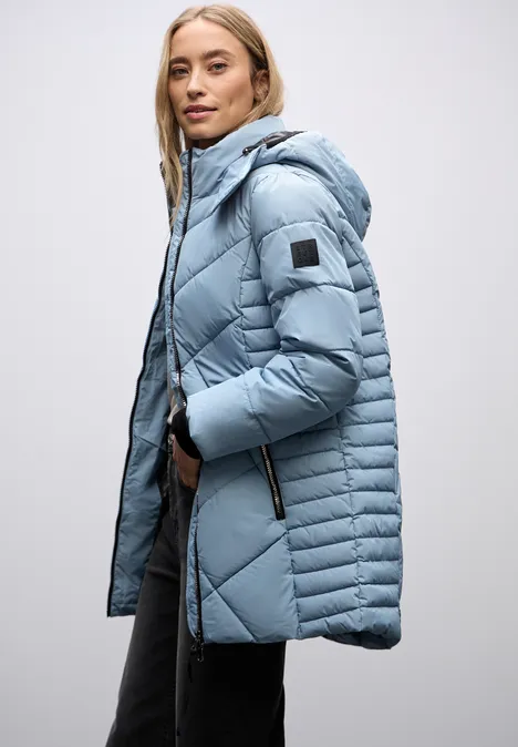 Steppjacke in Midi-Länge sterling blue Steppjacke in Midi-Länge sterling blue