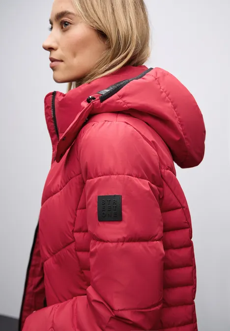 Steppjacke in Midi-Länge carpet red Steppjacke in Midi-Länge carpet red