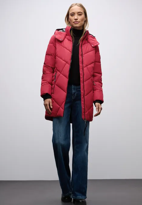 Steppjacke in Midi-Länge carpet red Steppjacke in Midi-Länge carpet red