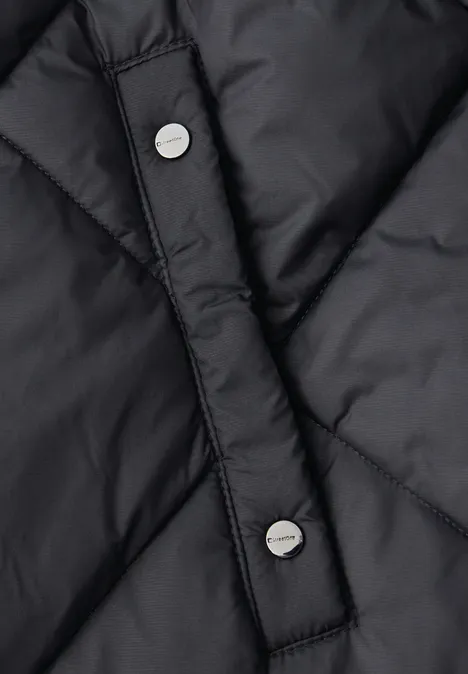 Lange Steppjacke Obsidian Blue