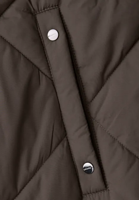 Veste longue matelassée nomad brown
