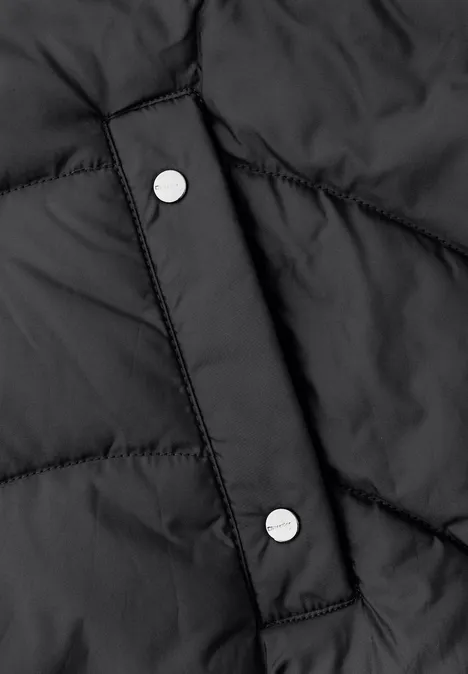 Veste matelassée midi Black