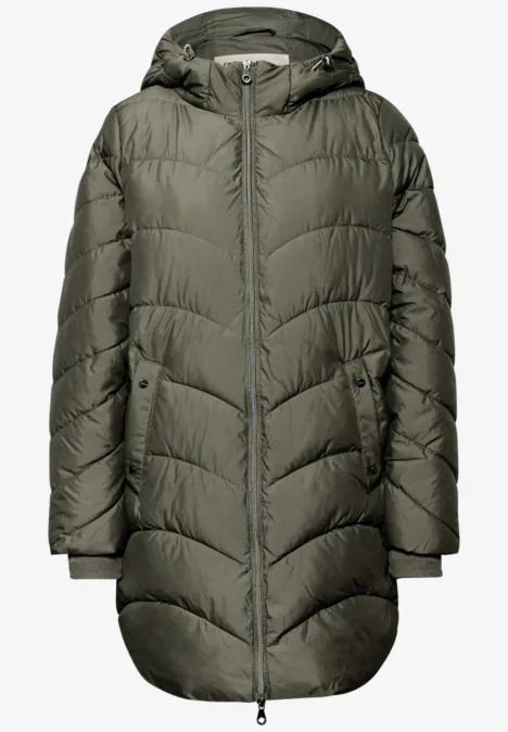 Veste matelassée midi cypress green