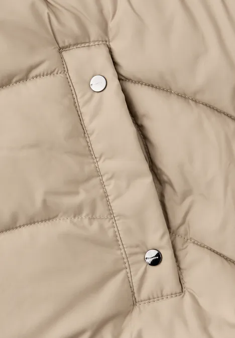 Veste matelassée midi Smooth Champagne