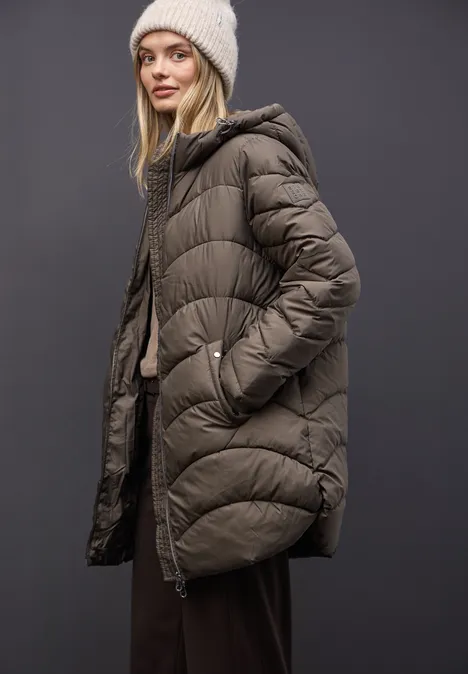 Midi Steppjacke nomad brown