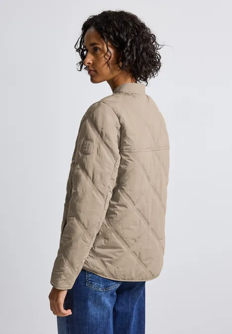 Blouson mit Steppmuster Smooth Champagne