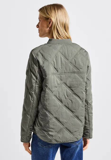 Blouson mit Steppmuster Fresh Sage