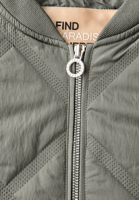 Blouson mit Steppmuster Fresh Sage
