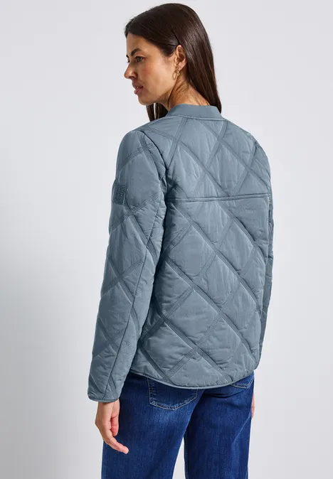 Blouson mit Steppmuster Slate Blue
