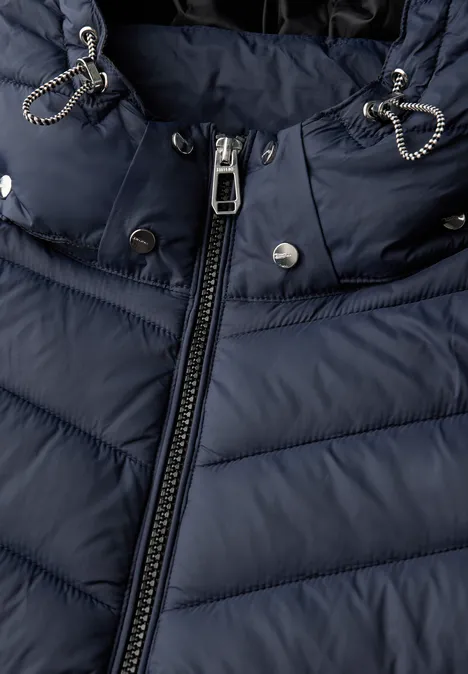Jacke mit abnehmbarer Kapuze deep blue