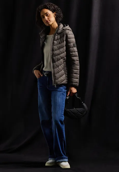 Jacke mit abnehmbarer Kapuze nomad brown