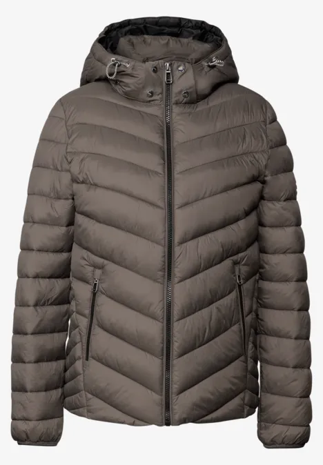 Jacke mit abnehmbarer Kapuze nomad brown