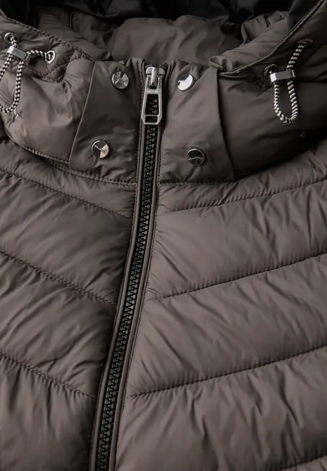 Jacke mit abnehmbarer Kapuze nomad brown