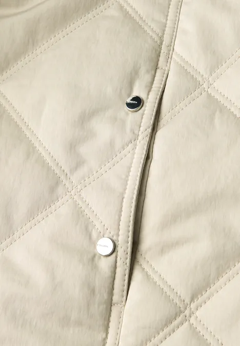 Jas met afneembare capuchon powder beige