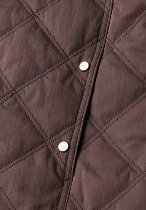 Jacke mit abnehmbarer Kapuze mahogany brown