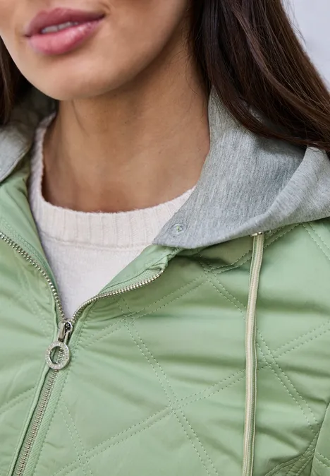 Jacke mit abnehmbarer Kapuze Bright Pistachio