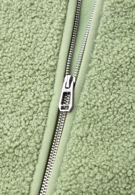 Kuschelige Teddy-Jacke Bright Pistachio