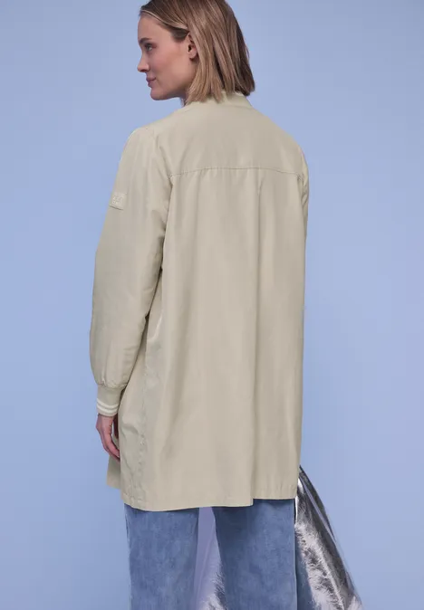 Langer Blouson powder beige
