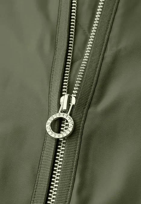 Lange blouson Dark Vetiver Green