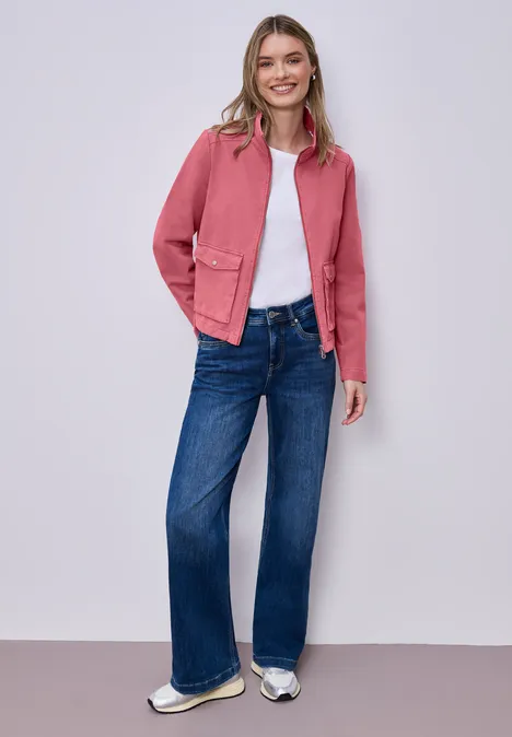 Washed-Look Jacke desert berry