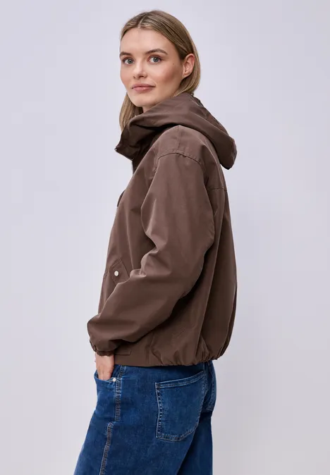 Kurze Jacke mahogany brown