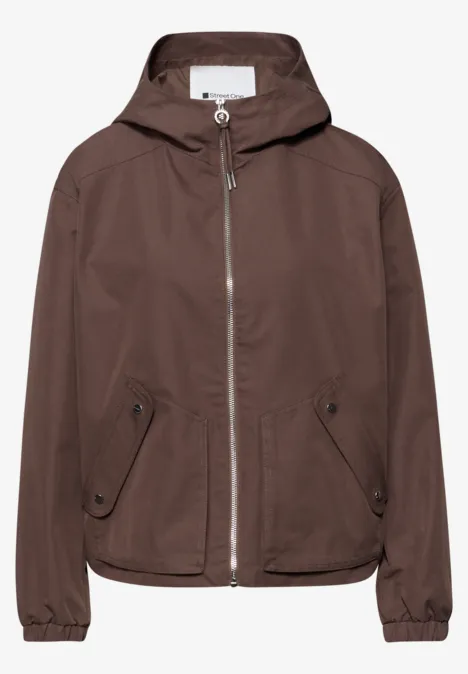 Kurze Jacke mahogany brown