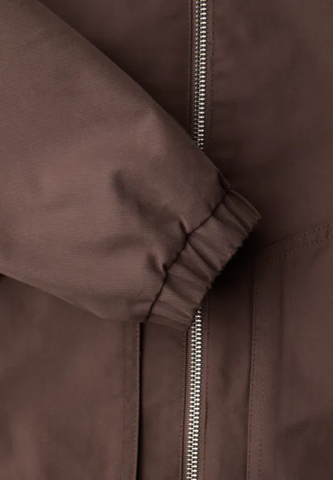 Kurze Jacke mahogany brown