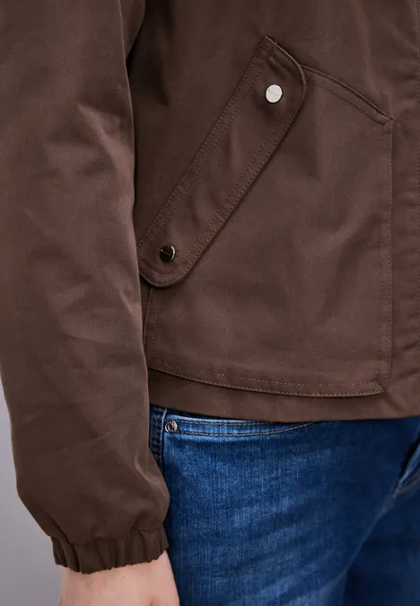 Kurze Jacke mahogany brown