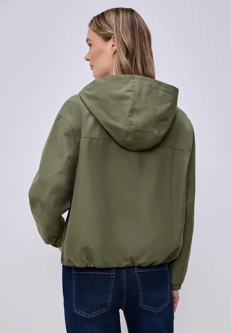 Kurze Jacke Dark Vetiver Green