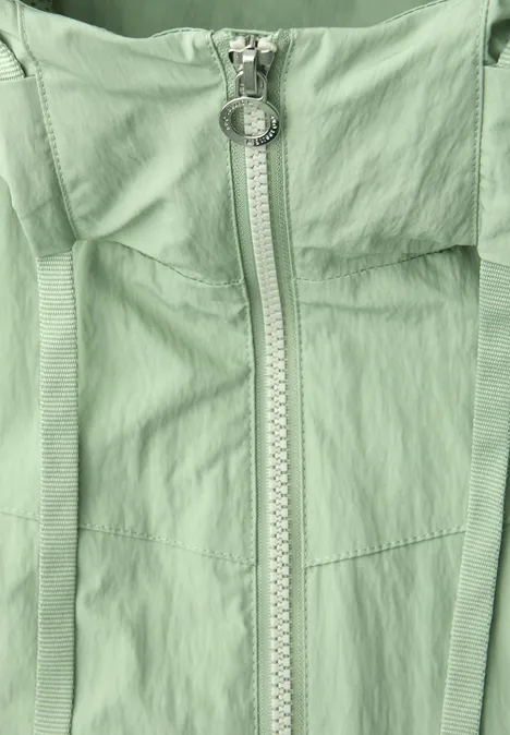 Jacke mit Kapuze und Zipper Bright Pistachio