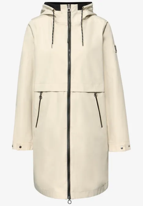 Doubleface parka powder beige