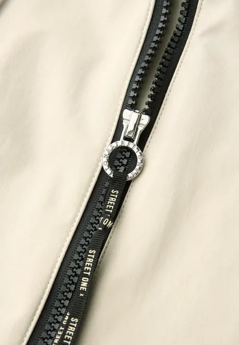 Doubleface parka powder beige