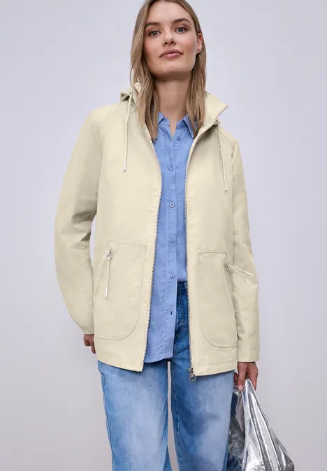 Parka powder beige