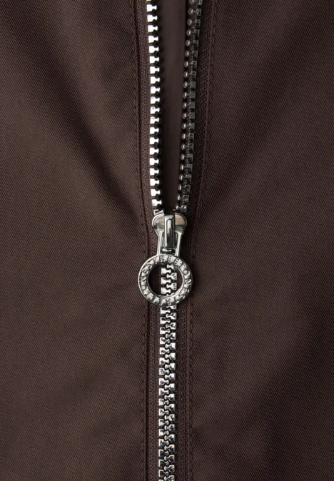 Parka mahogany brown