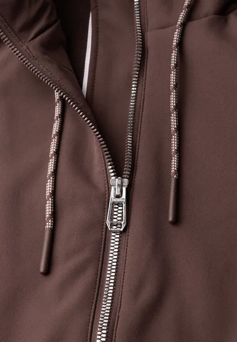 Parka mahogany brown