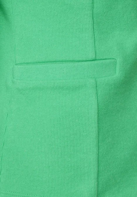Basic Blazer mit Raffungen soft grass green
