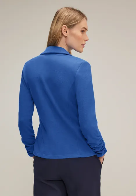 Basic Blazer mit Raffungen fresh intense gentle blue